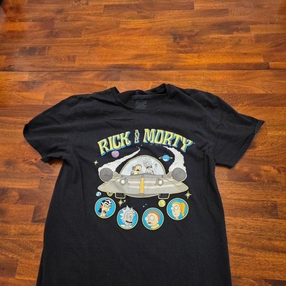 Rick and Morty black‎ cotton shirt medium sku61